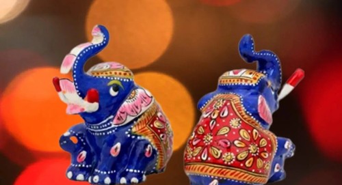 Figurines éléphant malle - 2,