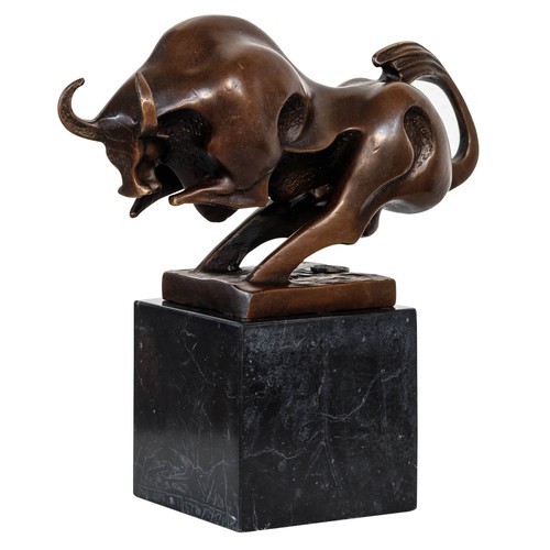 Statue taureau vache bronze - taureau,