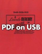 1949 1950 1951 Mercury USB Atelier Manuel Incut 49 50 Parties Livres Sur USB