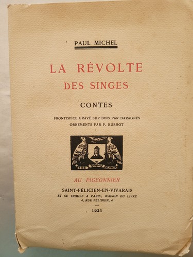 1923 révolte des - 1923, singes
