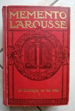 AR- Mémento LAROUSSE 1937 -