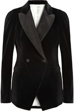 Femme Velours Veste Blazer
