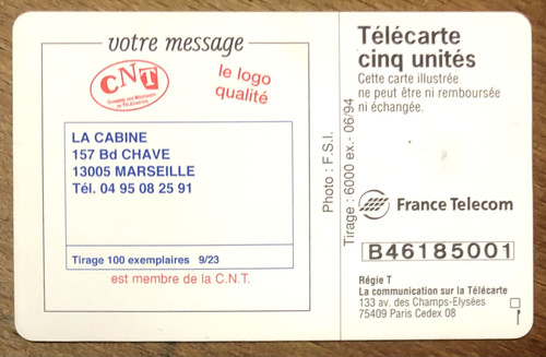 Telecarte coquelicots réf - 5u,