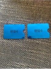 X3 porte cartes  Rfid Protection Piratage Sans Contact Pour Portefeuilles Bleu