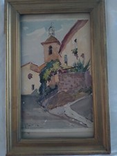 PERI PAR JEAN MAREC PEINTRE DELA CORSE DÉCÉDÉ EN 1972, AQUARELLE 25*15