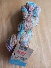 1 Echeveau 50 % coton 50 % polyester recyclé Genesis Katia Idéal Châle Crochet