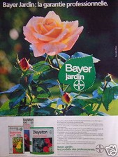 PUBLICITÉ BAYER JARDIN PRODUITS DES PROFESSIONNELS LA GARANTIE PROFESSIONNELLE
