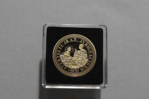 Médaille fantasy plaquée - or,