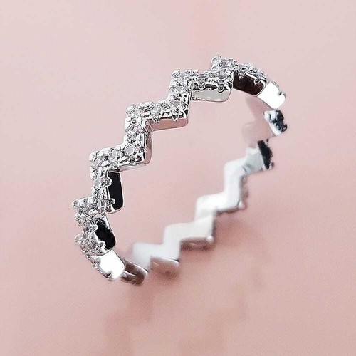 Bague mariage ronde zig - de,