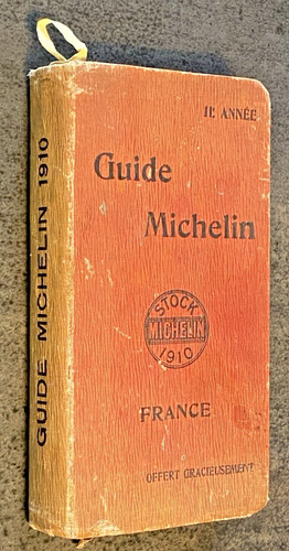 Guide michelin rouge 1910 - michelin,