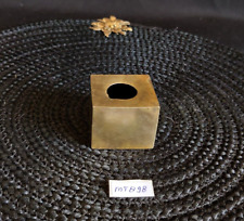 Vintage Fait Coffret Électrique Forme Décoratifs Laiton Encre Théière Old Riche