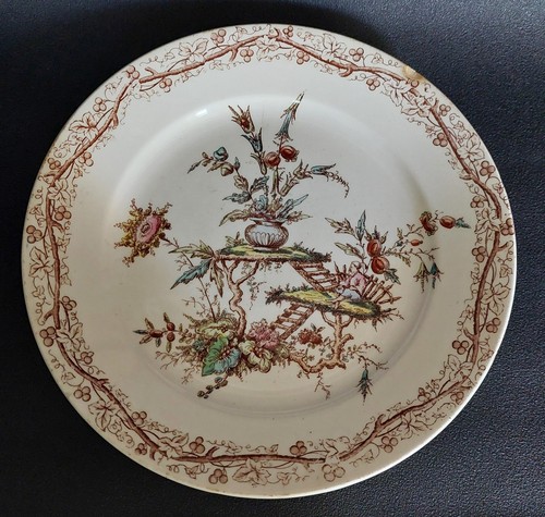 Assiette faïence terre de - en,