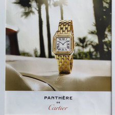PUBLICITÉ de presse papier: MONTRE PANTHERE de CARTIER