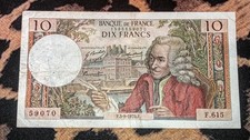 Billet 10 Francs Voltaire 3/9/1970