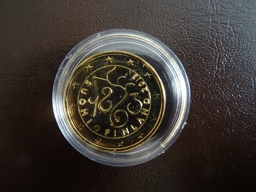 Pièce plaqué or - 2€, suomi