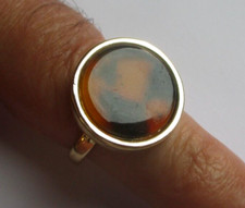 élégante bague couleur or plateau cougar panthère bijou vintage taille 56