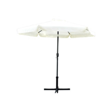Parasol Rond Modèle Oron Ø 2,7 M Tissu Polyester 160 Gr/M² Avec Manivelle