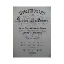 BEETHOVEN Symphonie No 5 Piano 4 mains Violoncelle Violon ca1867