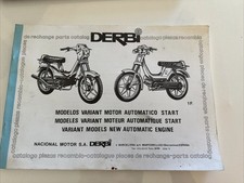 DERBI Variant Catalogue Pièces Rechange / Parts Manual Moped 1970s 1980s