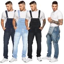 Enzo Mens Dungarees Jean