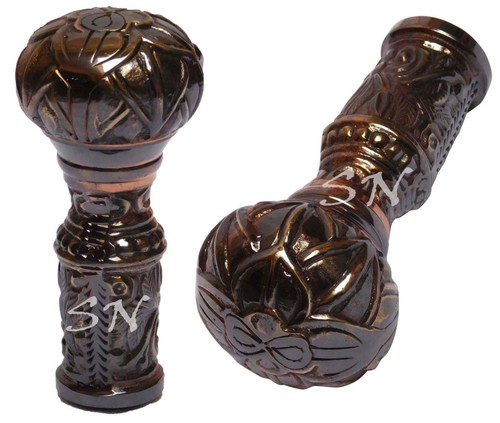 Ancien bâton marche noir - bâton,