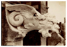 Gargouille de l'église de Clery-Saint-André, Loiret  Vintage print  Tirag