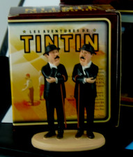 FIGURINES   DUPONT  &  DUPOND    COLLECTION CARREFOUR   TINTIN  EN BOITE