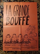 Affiche 1973 LA GRANDE BOUFFE 60x80 Marco FERRERI /Illustration REISER