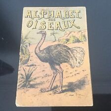 Livre Ancien Alphabet Des Oiseaux Enfantina 1900 French Antique Child Book