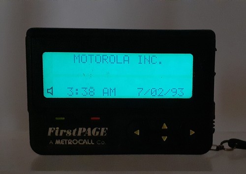 Motorola metrocall first - metrocall, page