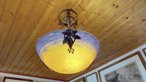 Lustre fer forge décor - fer,