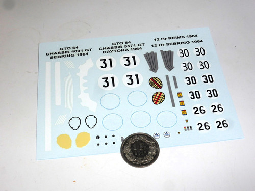 Waterslide decals ferrari - 1:43,