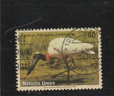 L7076 NATIONS UNIES GENEVE TIMBRE N° Y&T 266 de 1994 " Oiseau Jabiru  " Oblitéré