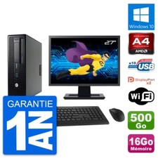 PC HP 705 G1 SFF Ecran 27" AMD