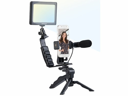Kit vlogging avec lampe - avec,