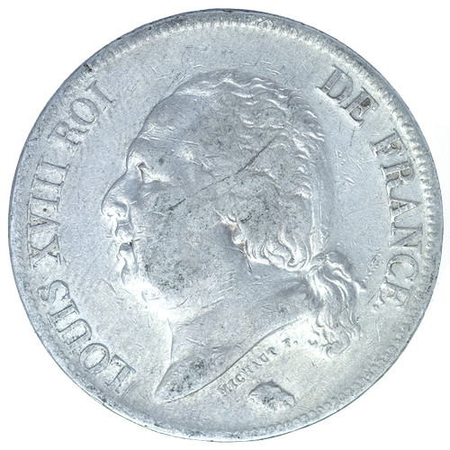 Louis xviii francs 1824 - louis, xviii-5
