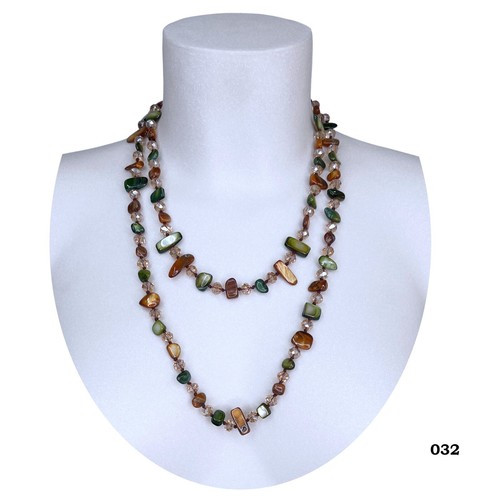 Collier long perles nacre - collier,