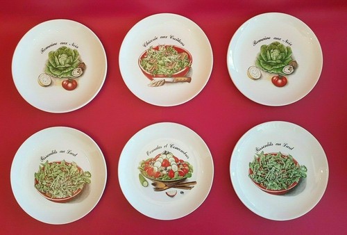 Petites assiettes salade - 6, à