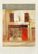 Julian TAYLOR - Belle lithographie - Irish pub bar