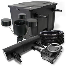 Kit de filtration de bassin Bio Filtre 12000l UVC 36W Pompe Tuyau Skimmer 006