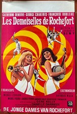 Affiche Belge LES DEMOISELLES DE ROCHEFORT Jacques Demy CATHERINE DENEUVE 36x54