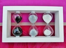 ensemble de sabliers ancien pour 1, 3 et 5 min set of old hourglasses for 1, 3 a