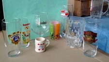 8 Verres chope biére