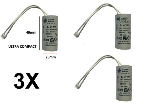 Condensateurs 4uf 4µf - 3x, 4uf/4µf