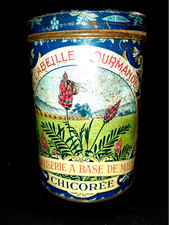 N° 705/406  Anciennne boite en tôle Lithographiée Boite vide Confiserie