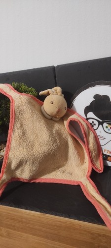 Doudou lapin takinou orange - lapin,