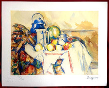 Paul Cézanne Lithographie COA Originale Numérotée Signée (Gauguin Signac)