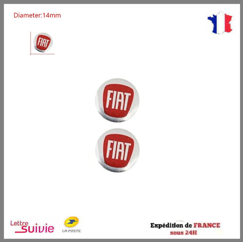 Logo stickers pour clé fiat - logo,