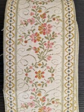 Galon ruban passementerie ancien Décor Floral années 30-50 mercerie ancienne