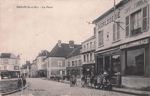 Antique postcard rebais - antique,